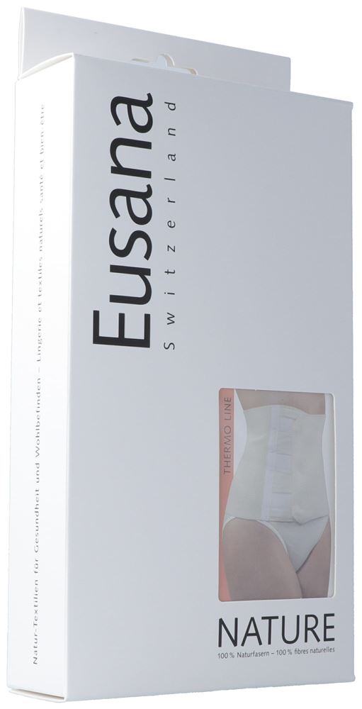 Eusana Nierenwärmer mit Velcroverschluss<br>1 Stück, M, ivoire