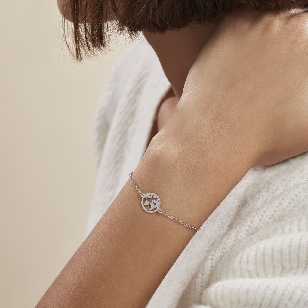 Bracelet Argent Blanc Colombina