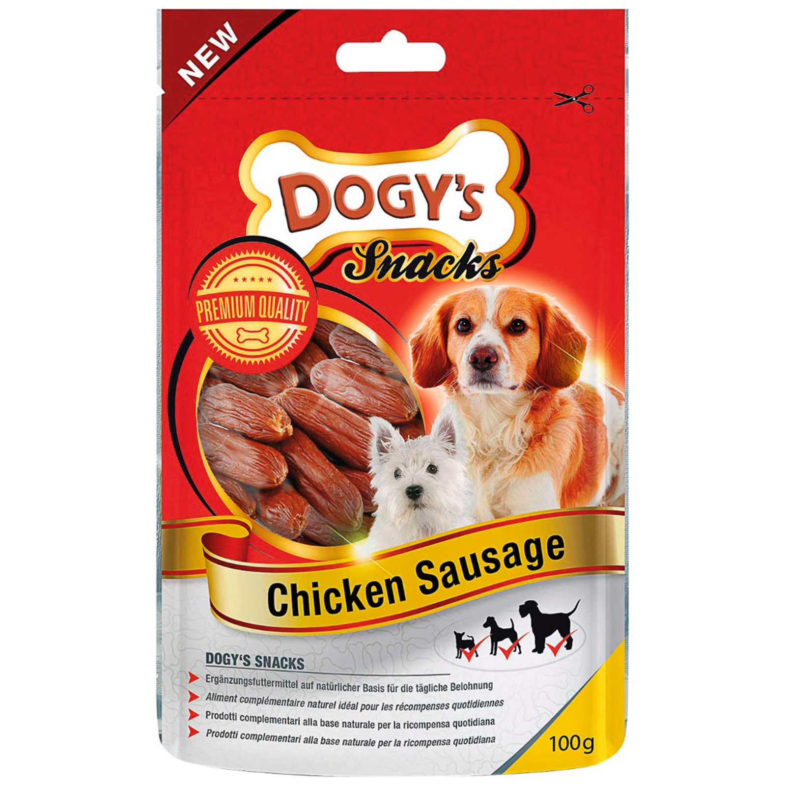 Dogy's Soft Chicken Sausage 6x100g
