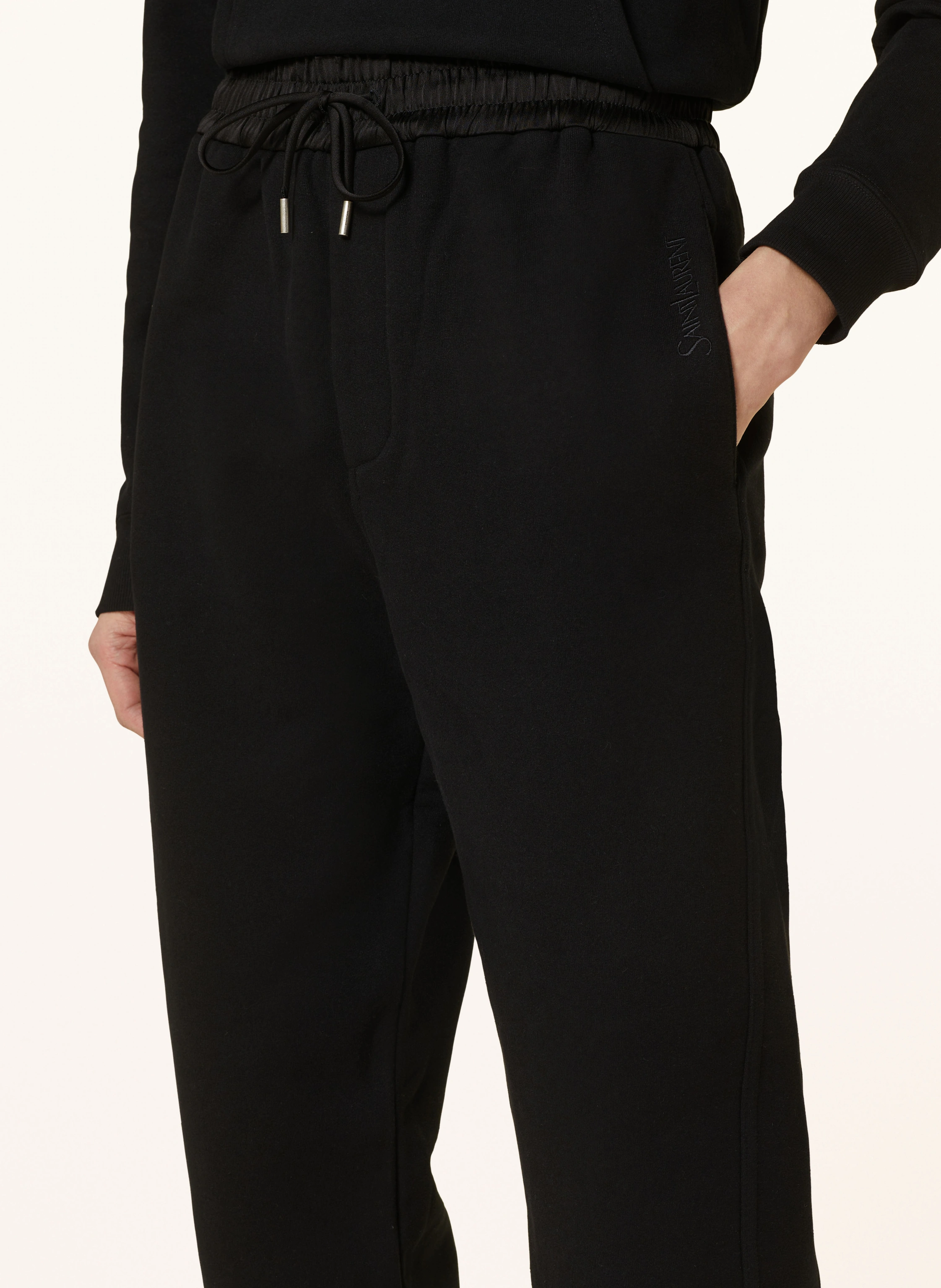 SAINT LAURENT Sweatpants im Materialmix