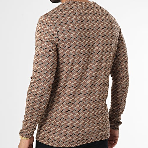 Tee Shirt Manches Longues X Marron
