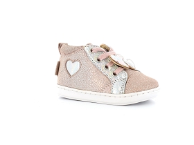 Shoopom-BOUBA HEART Cuir Rose Pâle