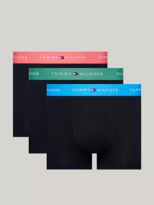 Conjunto com 3 Cuecas Boxer com Cós Elástico e Logo Essencial