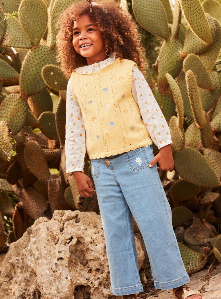 Gilet jaune mimosa sans manches