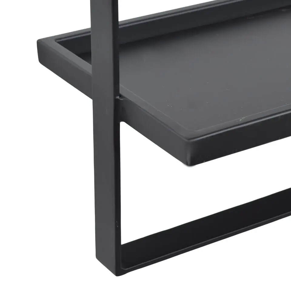 LOFT42 Wandrek Dymo - Zwart – Metaal – 60x50x15