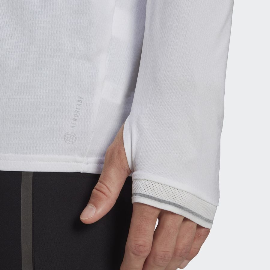 adidas T-Shirt Manches Longues Fast - Blanc