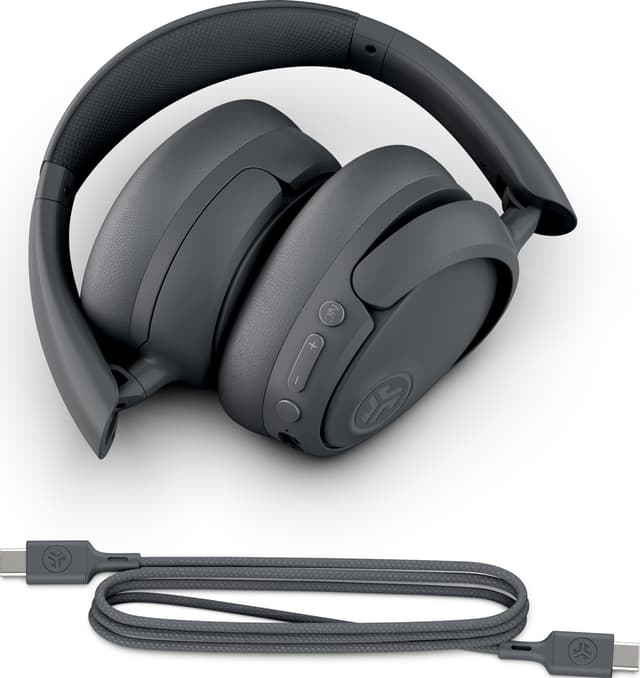 JLab JBuds Lux ANC trådløse around-ear høretelefoner (grafit)
