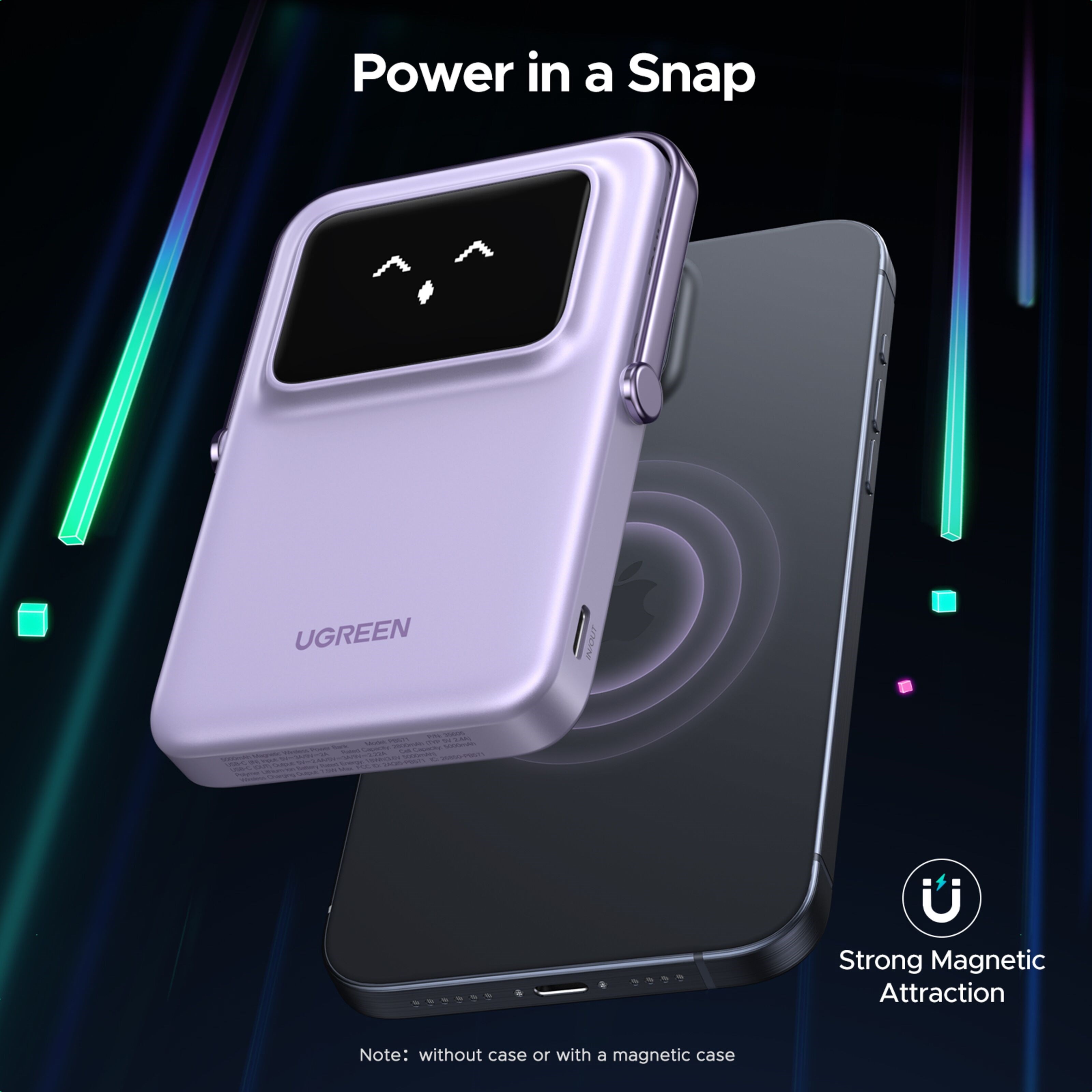 Ugreen Uno Magnetisk powerbank 5000 mAh