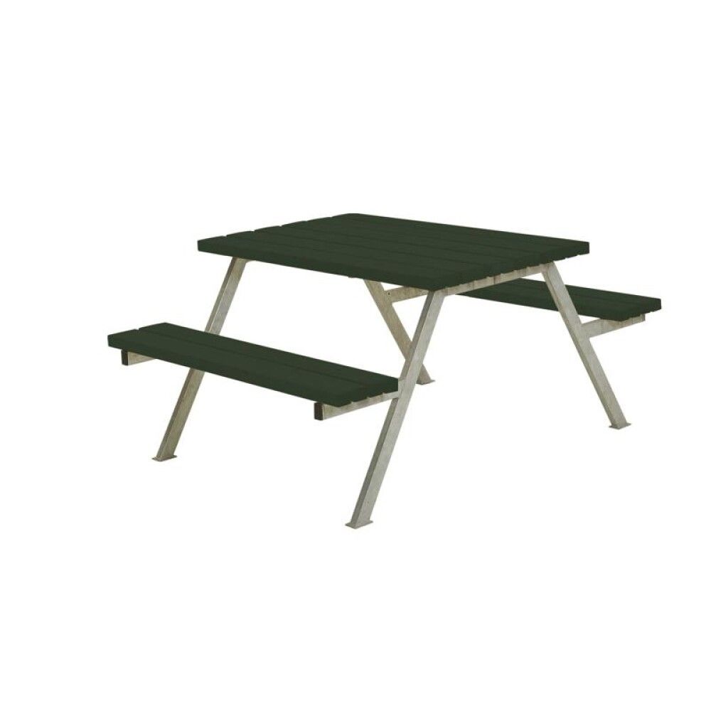 HAGEMØBEL PLUS BORD/BENKESETT ALPHA 118X73CM GRØNN