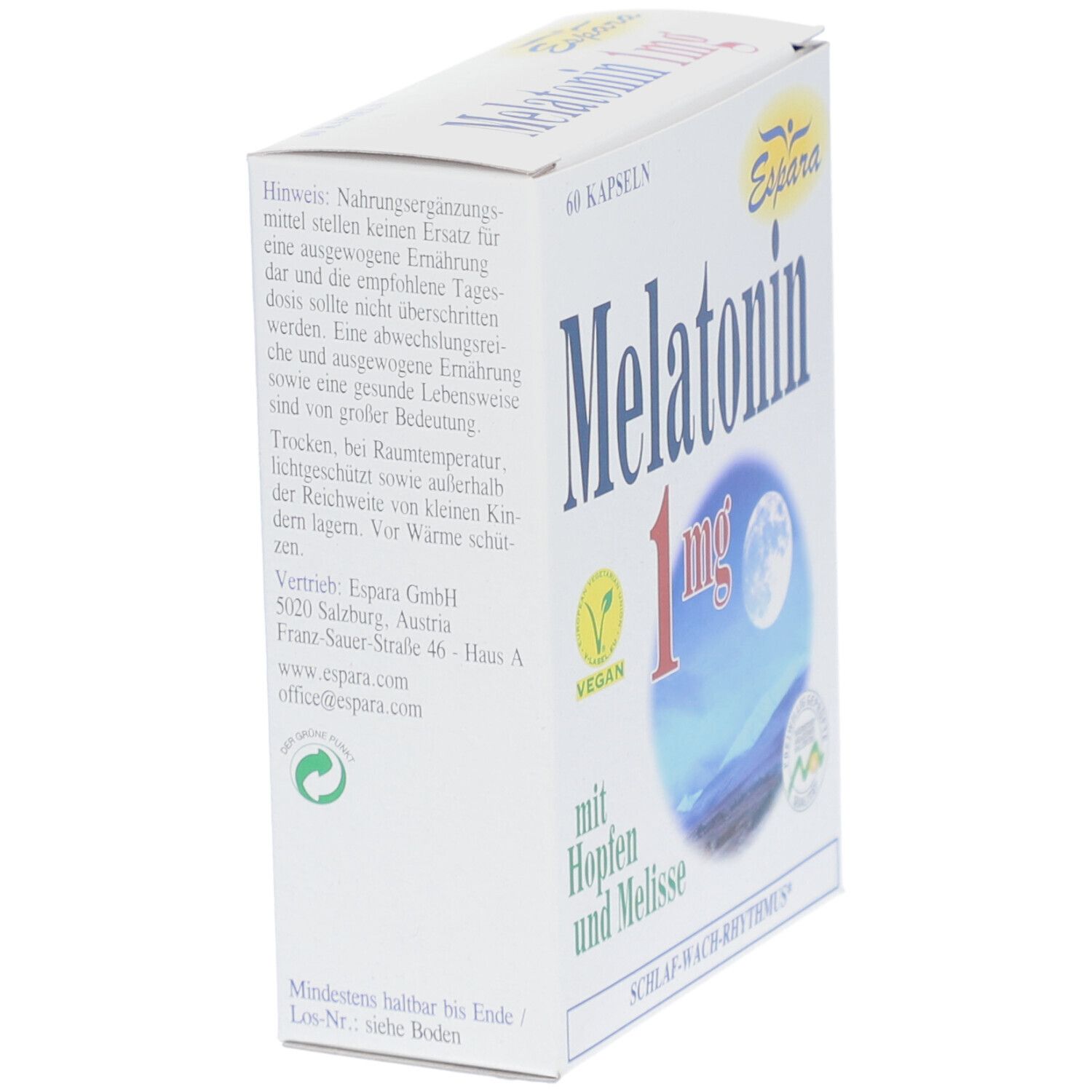 Espara Melatonin 1mg Kapseln