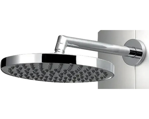 Douchepaneel inclusief thermostaat Schulte DuschMaster met standaardgrepen aluminium/chroom D9675 41