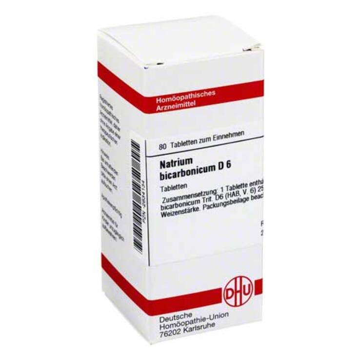 DHU Natrium bicarbonicum D 6 Tabletten, 80 St
