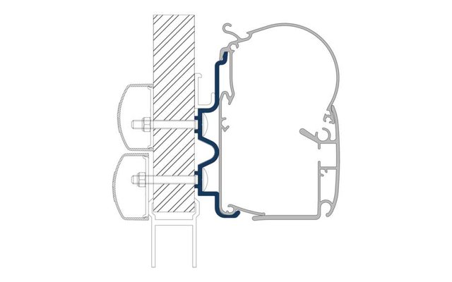 Dometic PW-ADAPT Adapter für Wandmarkisen PW 1100, PW 1500 & PW 3800