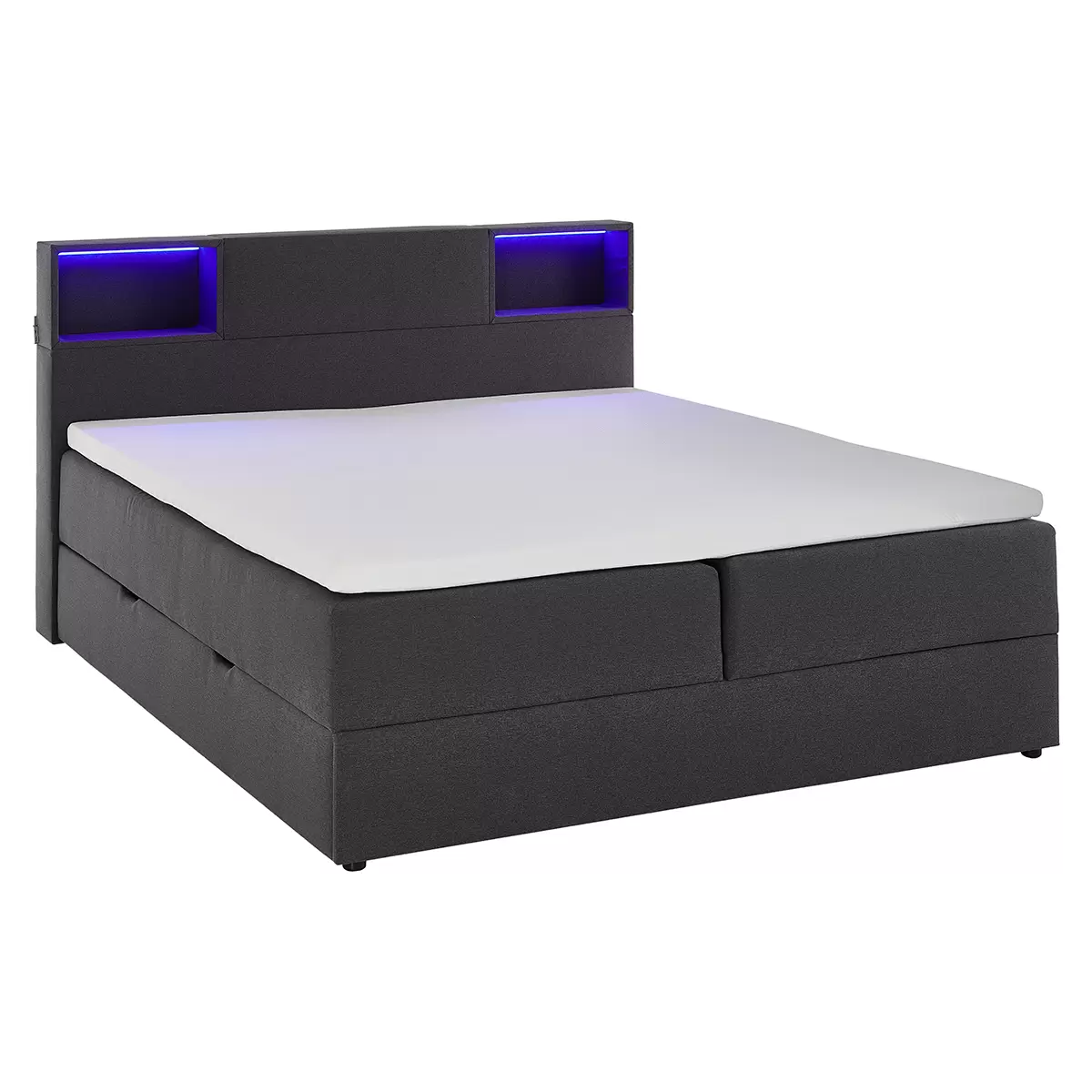 Boxspringbett Caja 180x200 Anthrazit