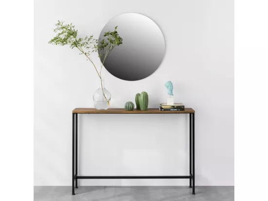 FSB19-XL-N Table Console Table d'appoint Bout de canapé Cadre et 4 Pieds en Fer