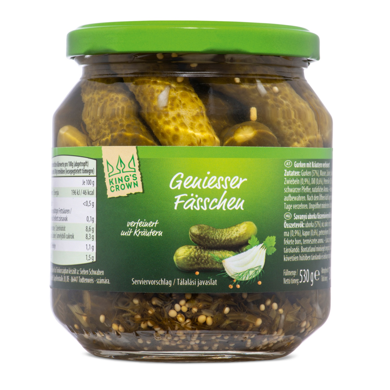 KINGS CROWN Genießerfässchen, Kräuter 530 g