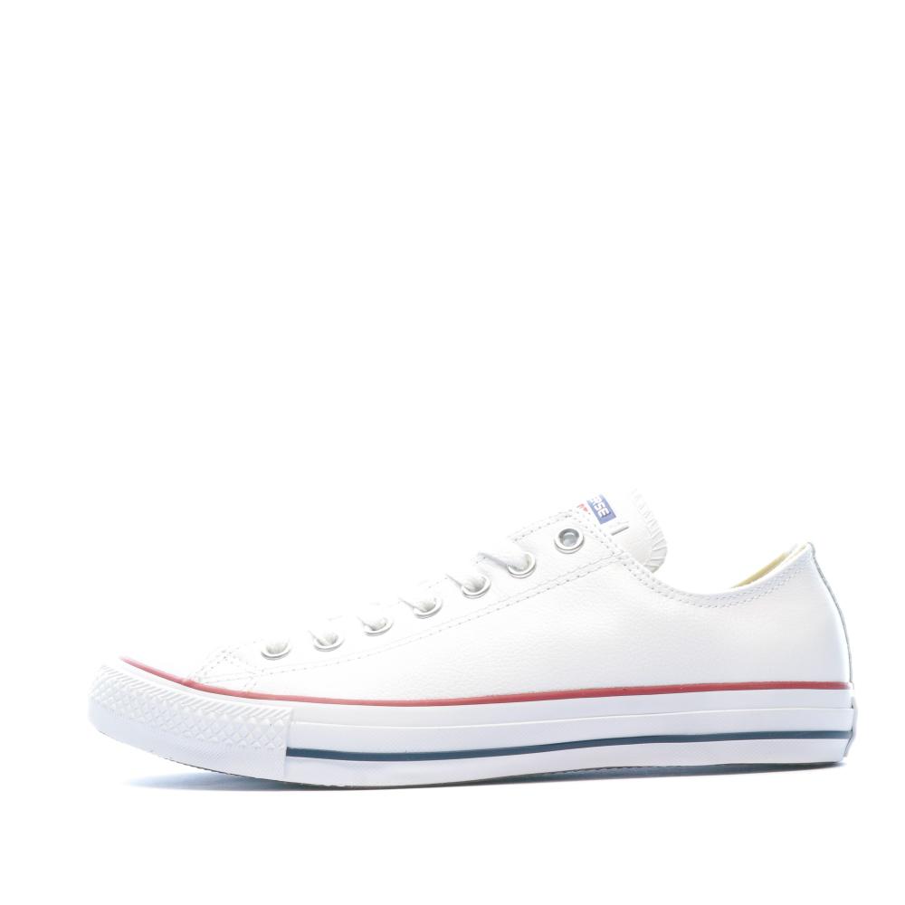 Converse All Star Baskets cuir blanc homme/femme Converse
