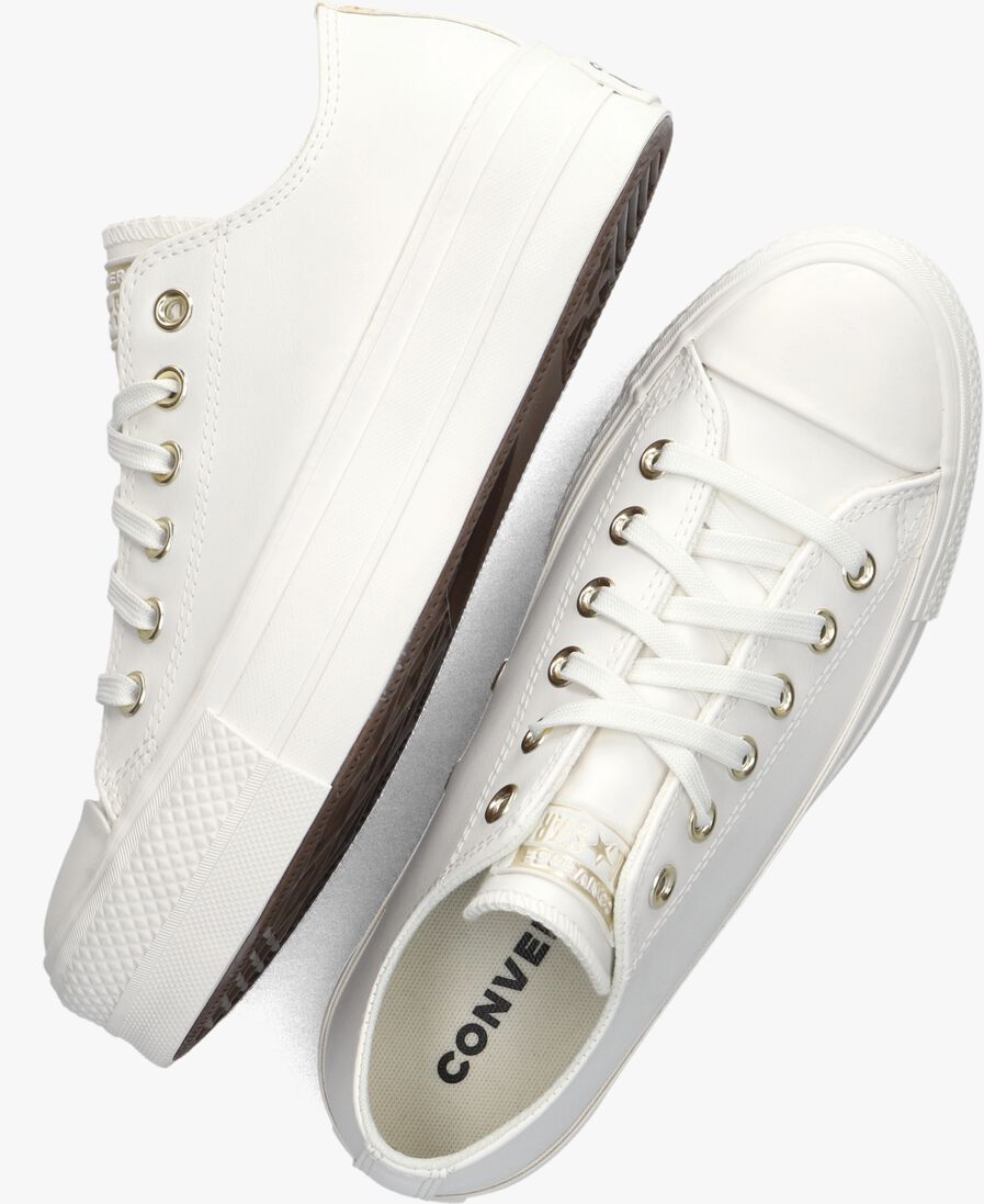 CONVERSE witte converse lage sneakers chuck taylor all star lift platform mono