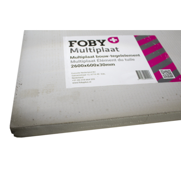Foby+ multiplaat 260x60cm 30mm