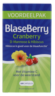 BlaseBerry Cranberry, D-mannose & Hibiscus 100 Capsules