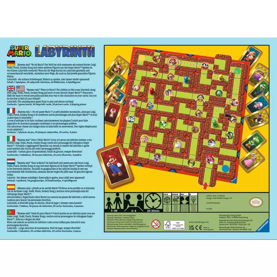 Ravensburger Super Mario™ Labyrinth bunt