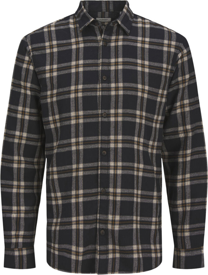 JJ-REBEL JREBCHASE CHECK SHIRT LS Sort