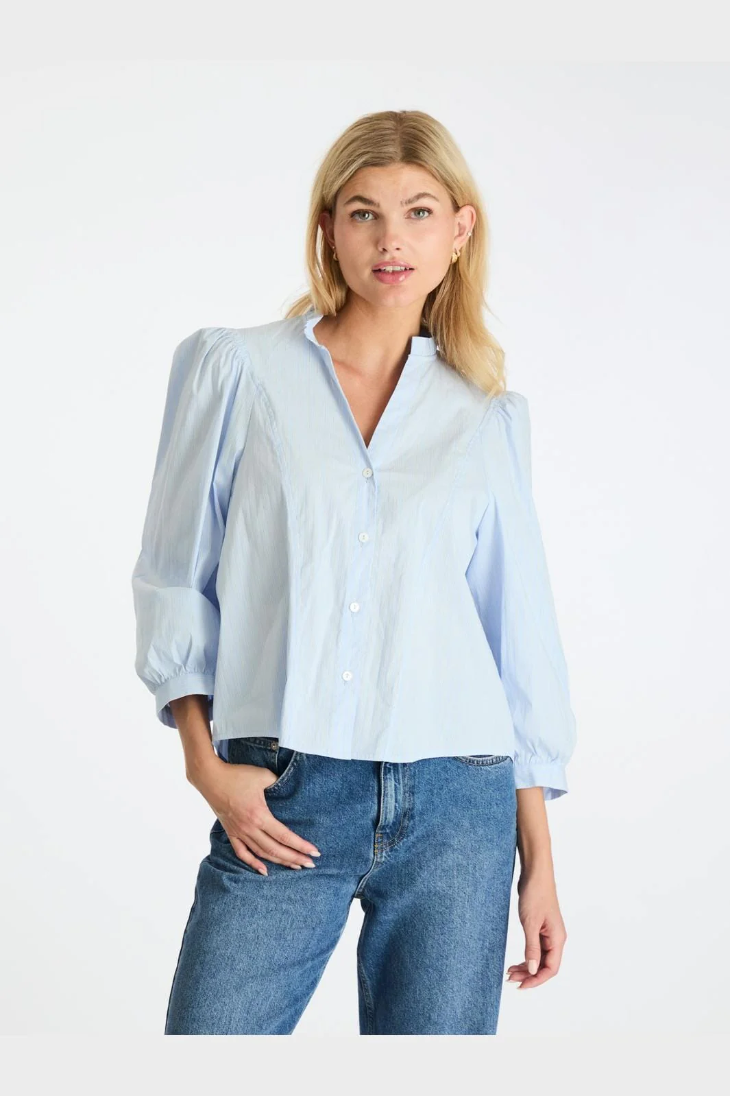 Neo Noir Barba Stripe Blouse