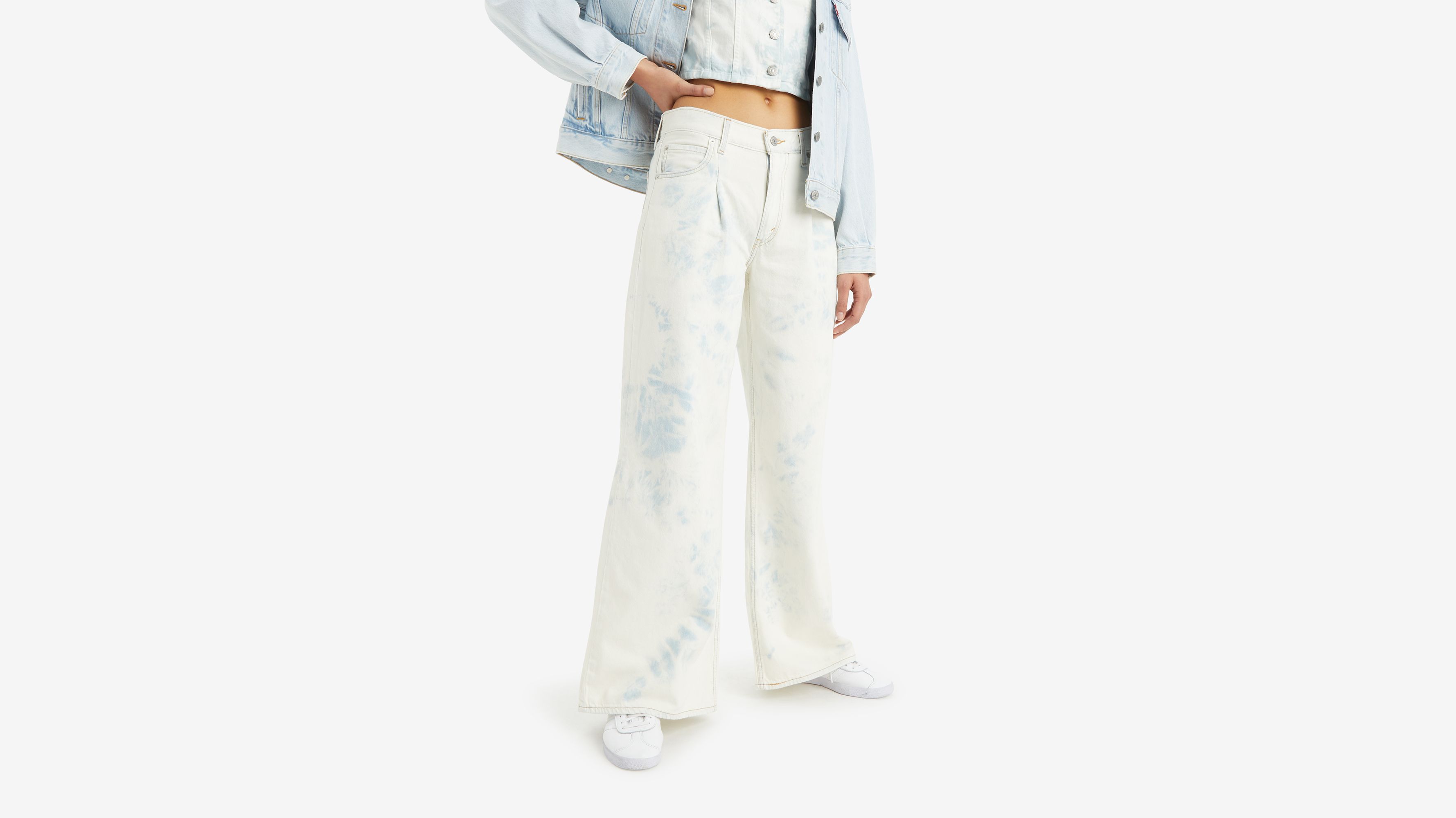 Jean Baggy Dad Wide Leg Lightweight - Maybe Blue Wl - Bleu