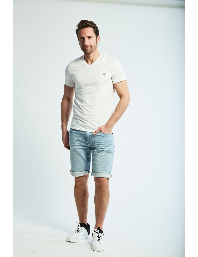 PETROL IND SHORT EN JEAN GRIS