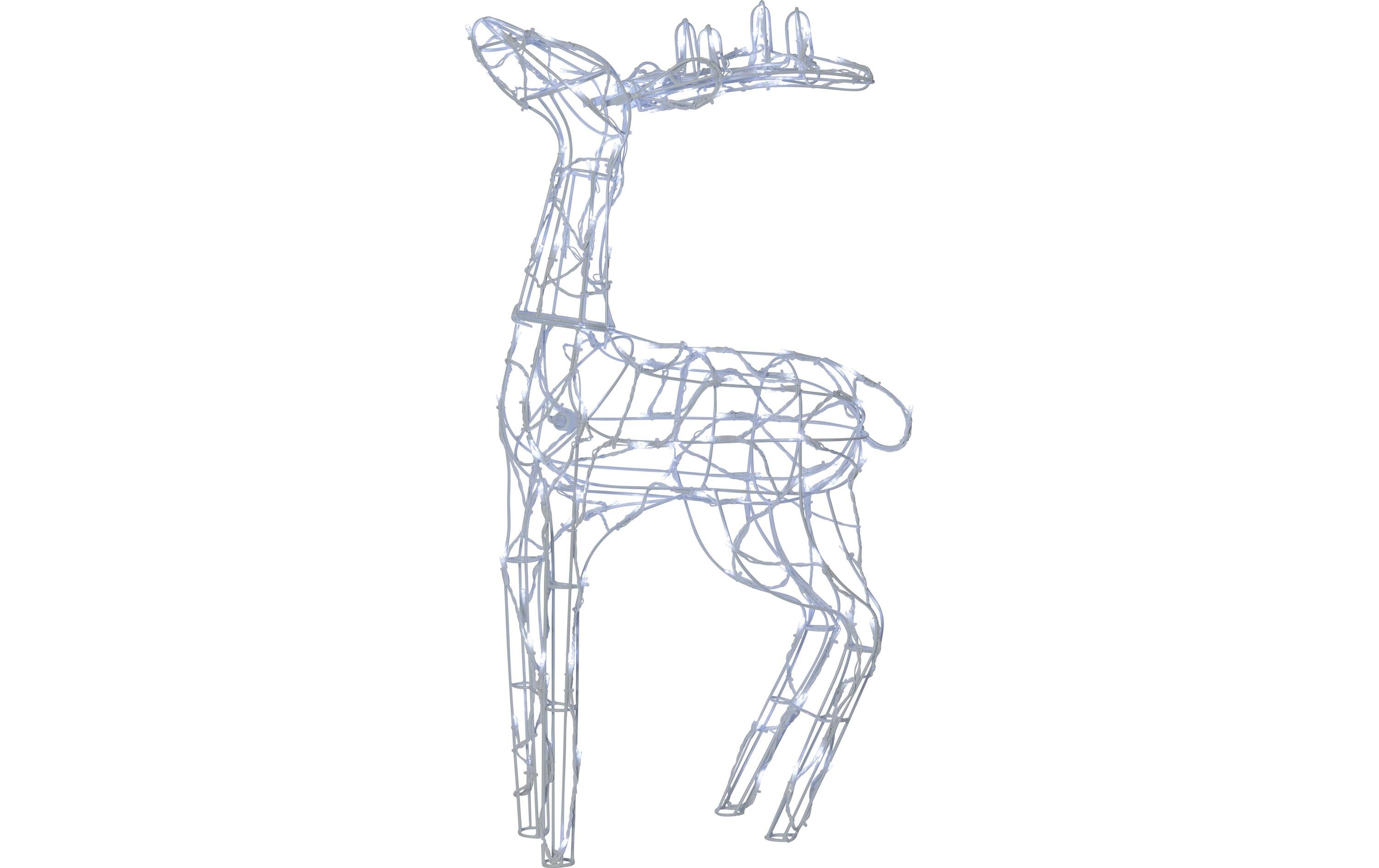 LED-Figur Silhouette Pegasus, 95 cm, Weiss<br>LED Weihnachtsdekoration Pegasus
