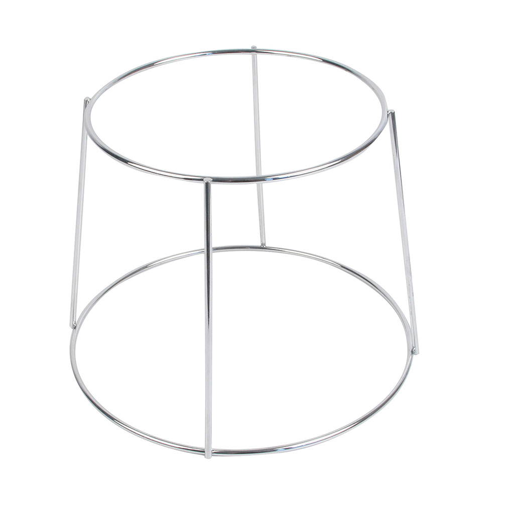 Support pour plateau fruit de mer chromé D 24x19cm