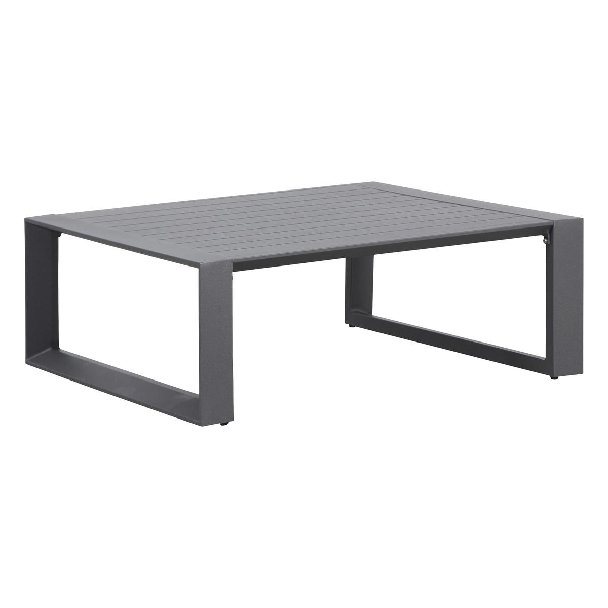 TABLE BASSE ALLURE CARRE GRAPHITE