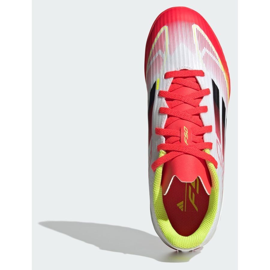 adidas F50 League TF Pure Victory - Blanc/Noir/Jaune Enfant