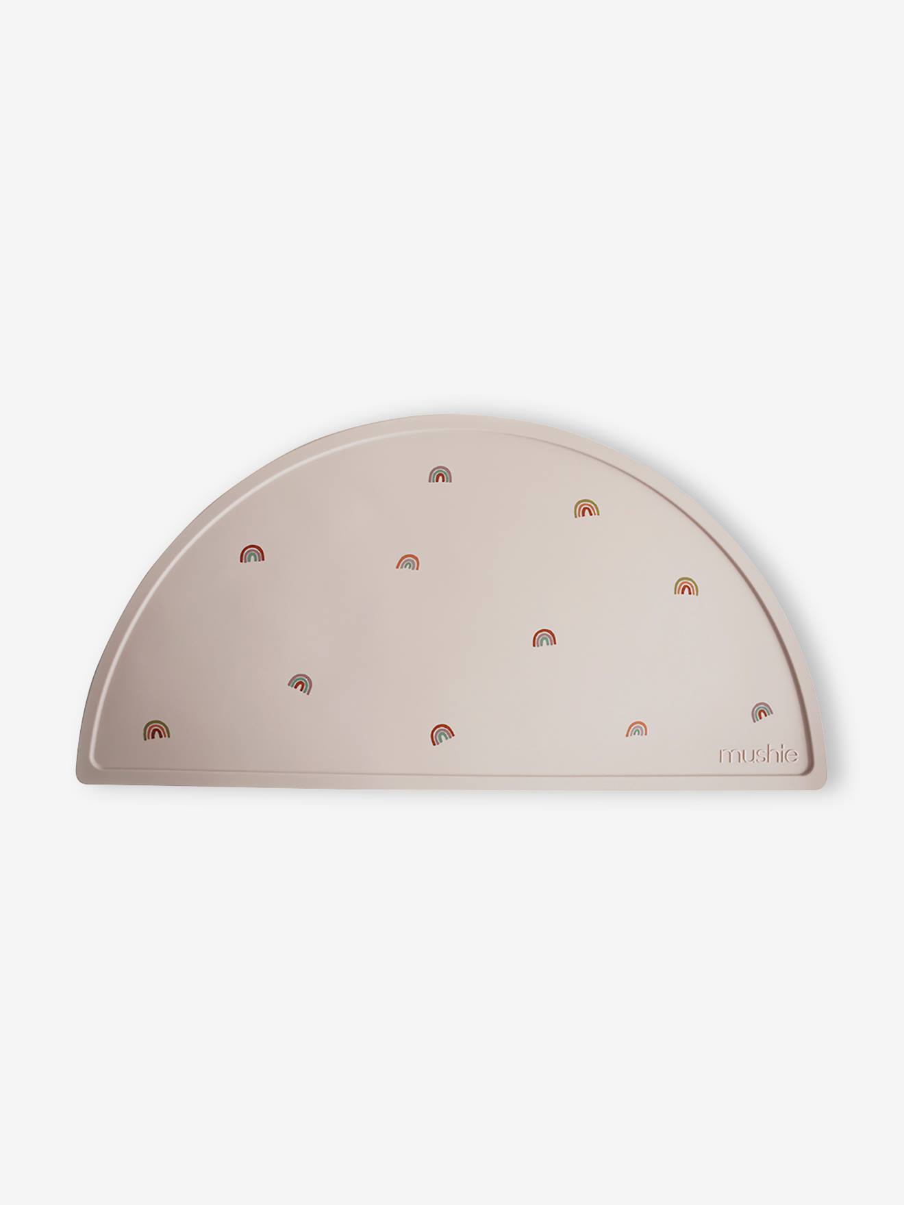 Conjunto de utensílios de mesa MUSHIE em silicone bege