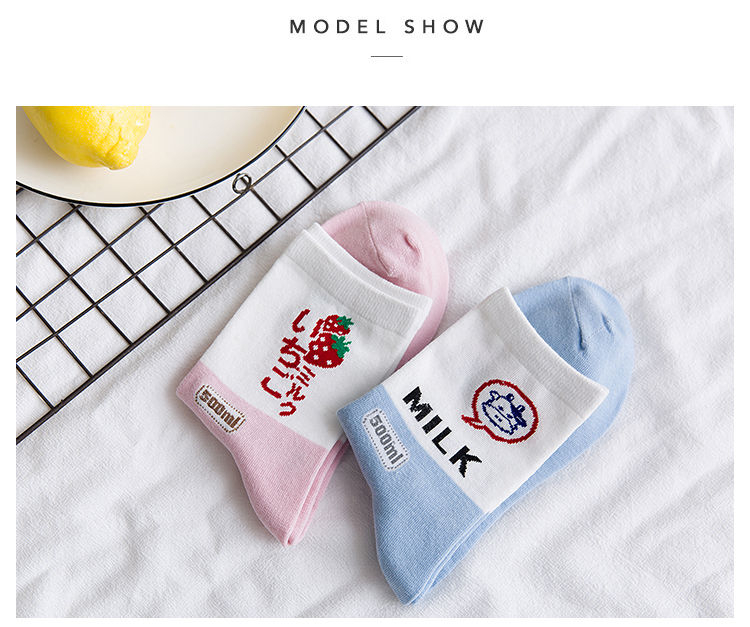 Cottonet - Color-Block Crew Sokken