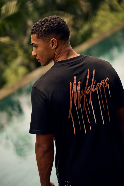 Malelions zwarte heren t-shirt
