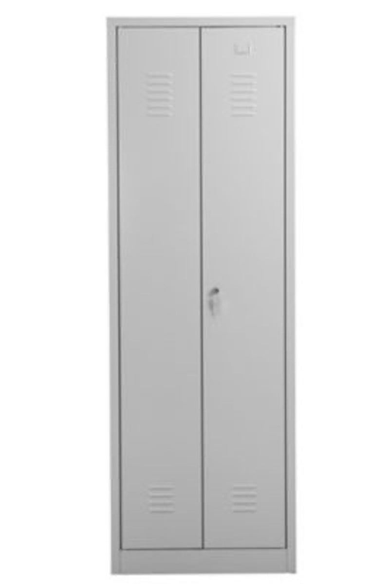 PROREGAL Dolphin metalen locker, HxBxD 180 x 60 x 50 cm, cilinderslot, grijs