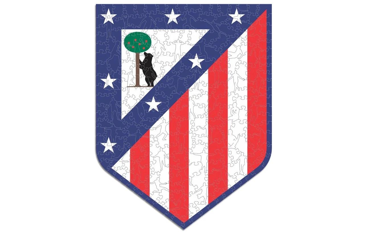 Atletico Madrid – LogoOffizielles Holzpuzzle, Grösse M
