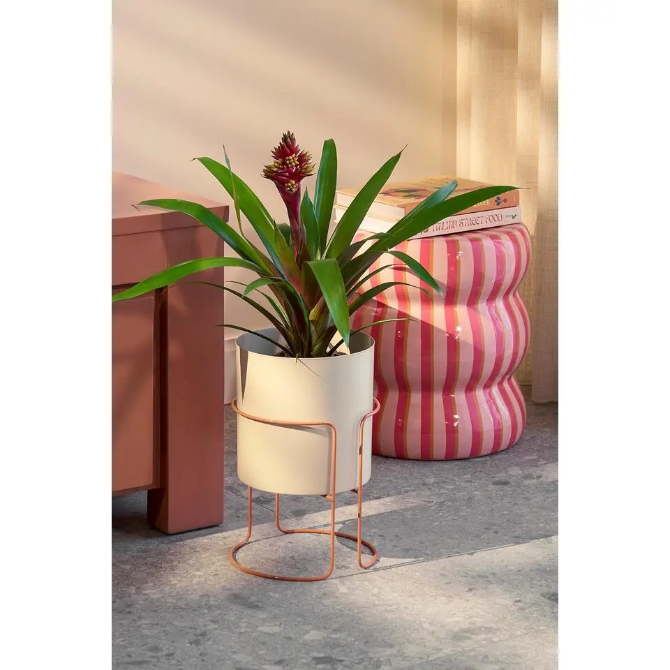 Mica Decorations Collins Bloempot op Standaard - H33 x Ø22 cm