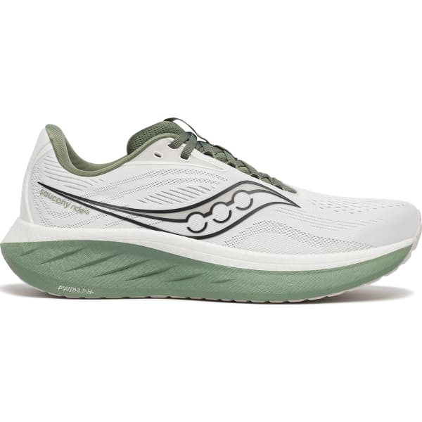 Chaussure running SAUCONY SAUCONY RIDE 18 WHITE/OLIVINE