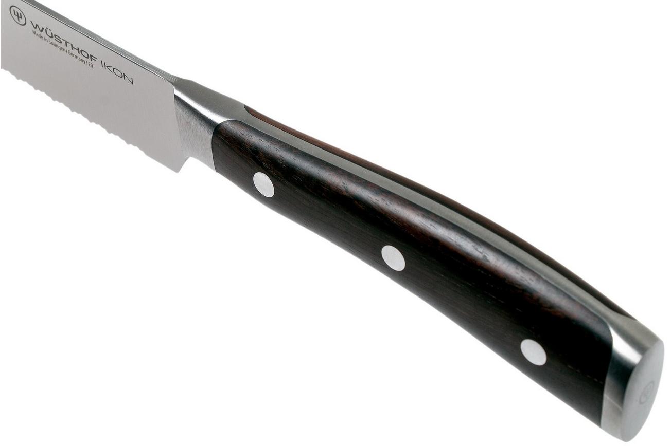 Wüsthof Ikon dubbel gekarteld broodmes 23 cm, 1010531123