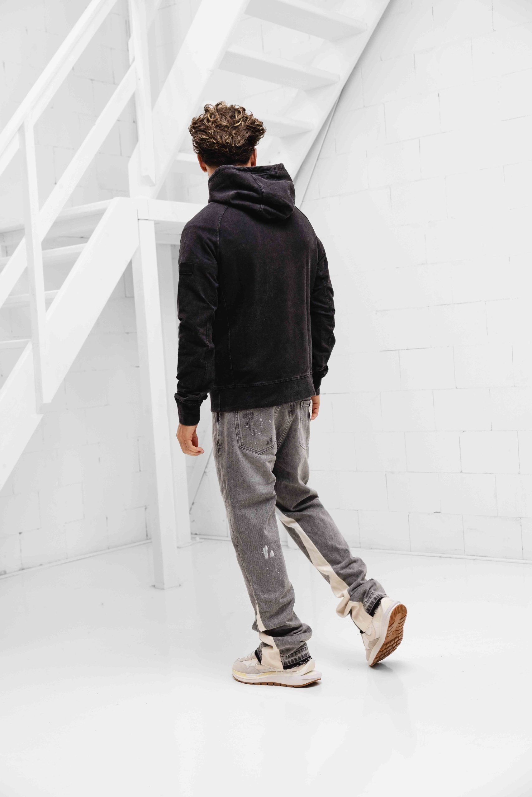 Cruyff Non Denim Hoodie Heren Zwart
