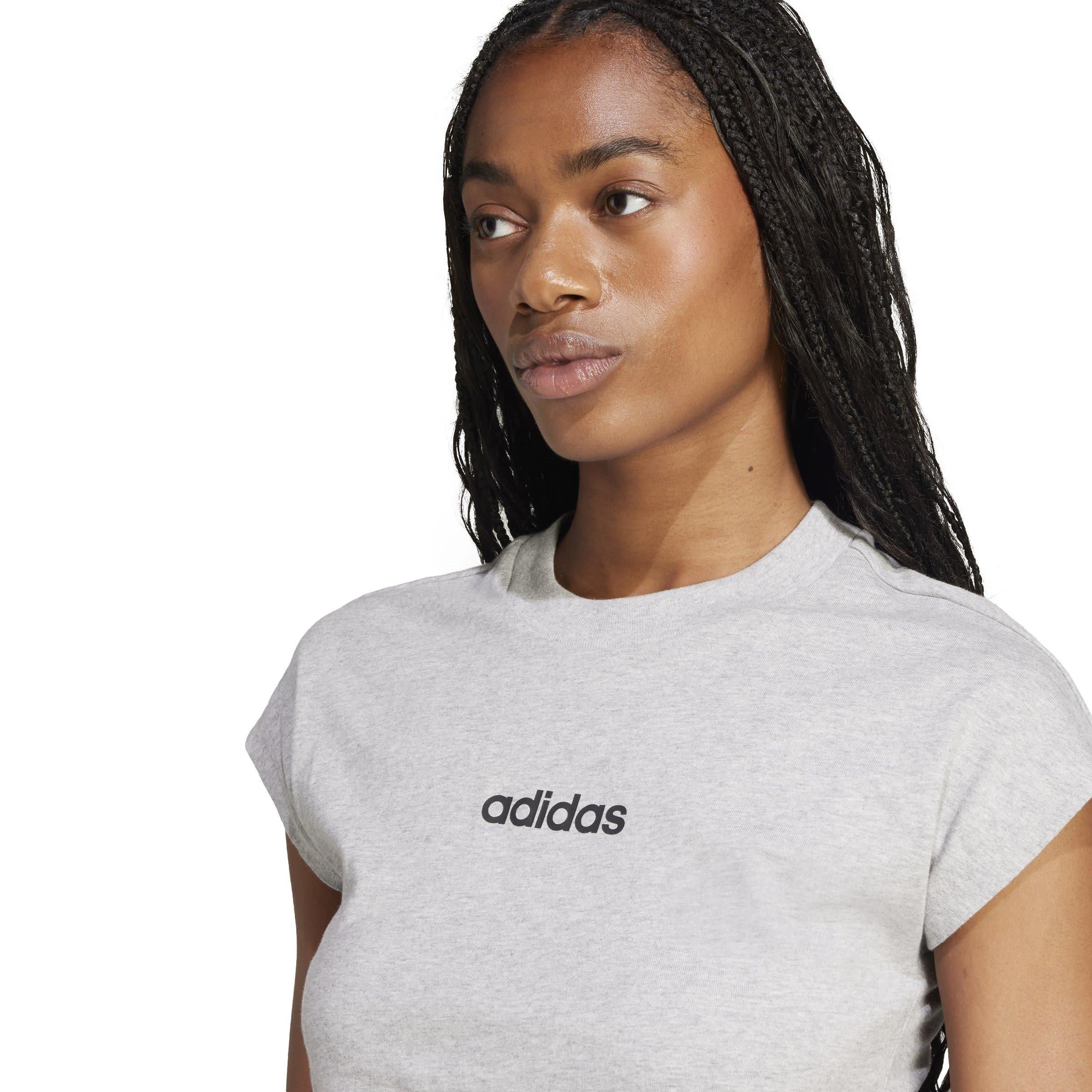 adidas Essentials Linear Cotton T-Shirt Womens