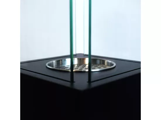Cheminée à bioéthanol de jardin Biocamino pour extérieur Capri 110 noir