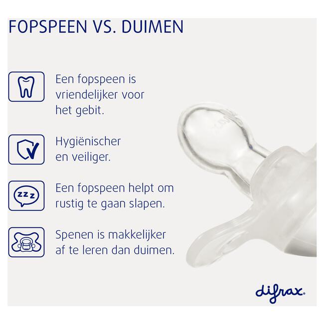 Difrax Fopspeen Naturel Green Jade 20 Maanden