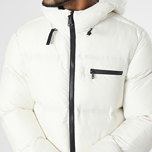 Doudoune Capuche Longue Blanc