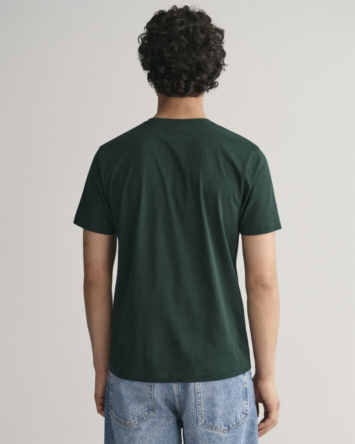 Gant REG SHIELD SS T-SHIRT Tartan green