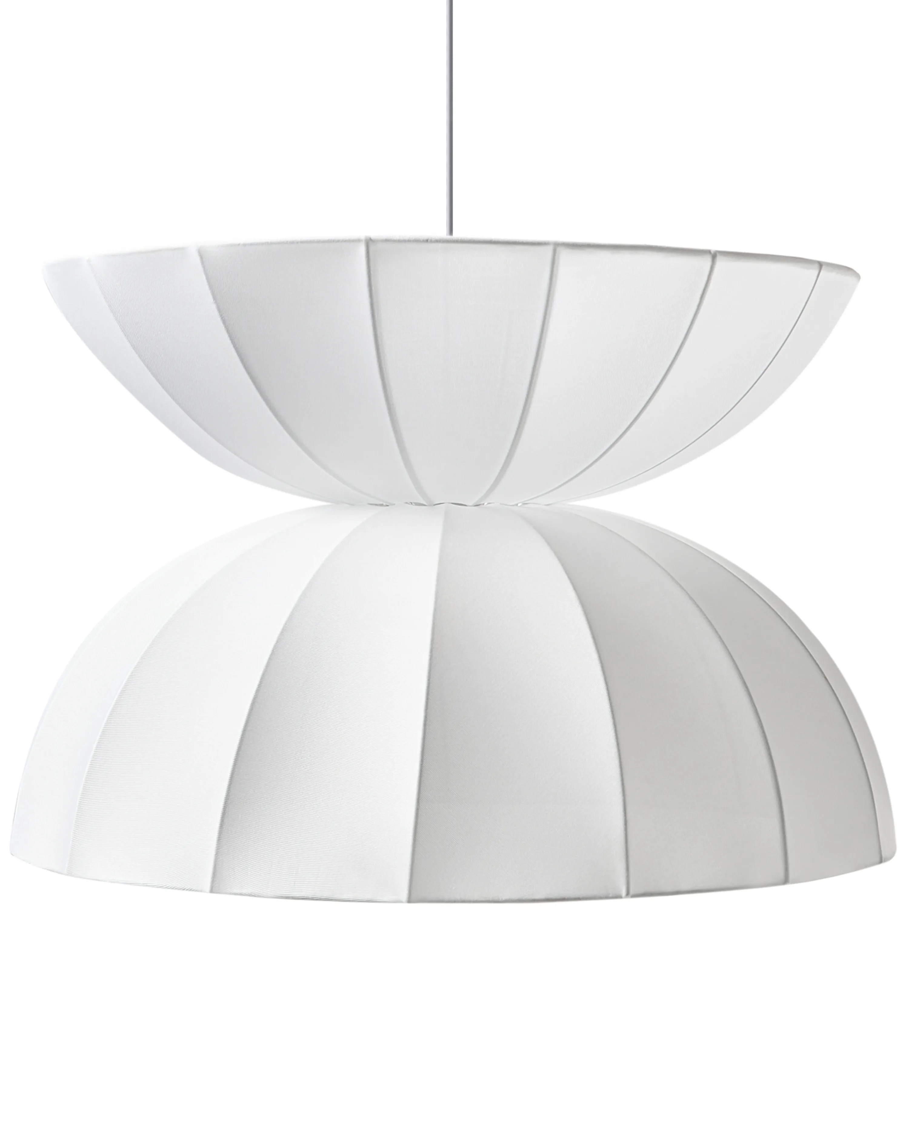 Hanglamp DEBONS Kunstzijde Wit