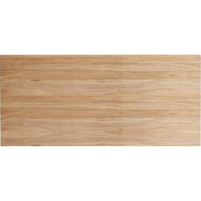 Tête de lit avec rangements en bois de teck Bertie H 80 x L 166 x P 25 cm