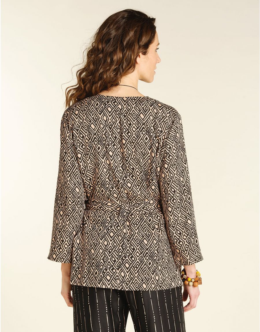 Veste saharienne imprimée